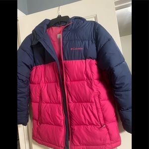 Columbia girls Omni heat youth large puffer jacket down